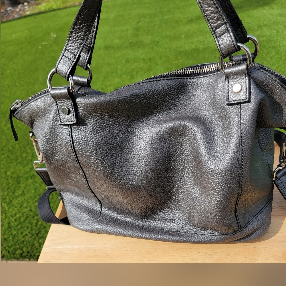 Bugatti Malaga satchel in Pewter